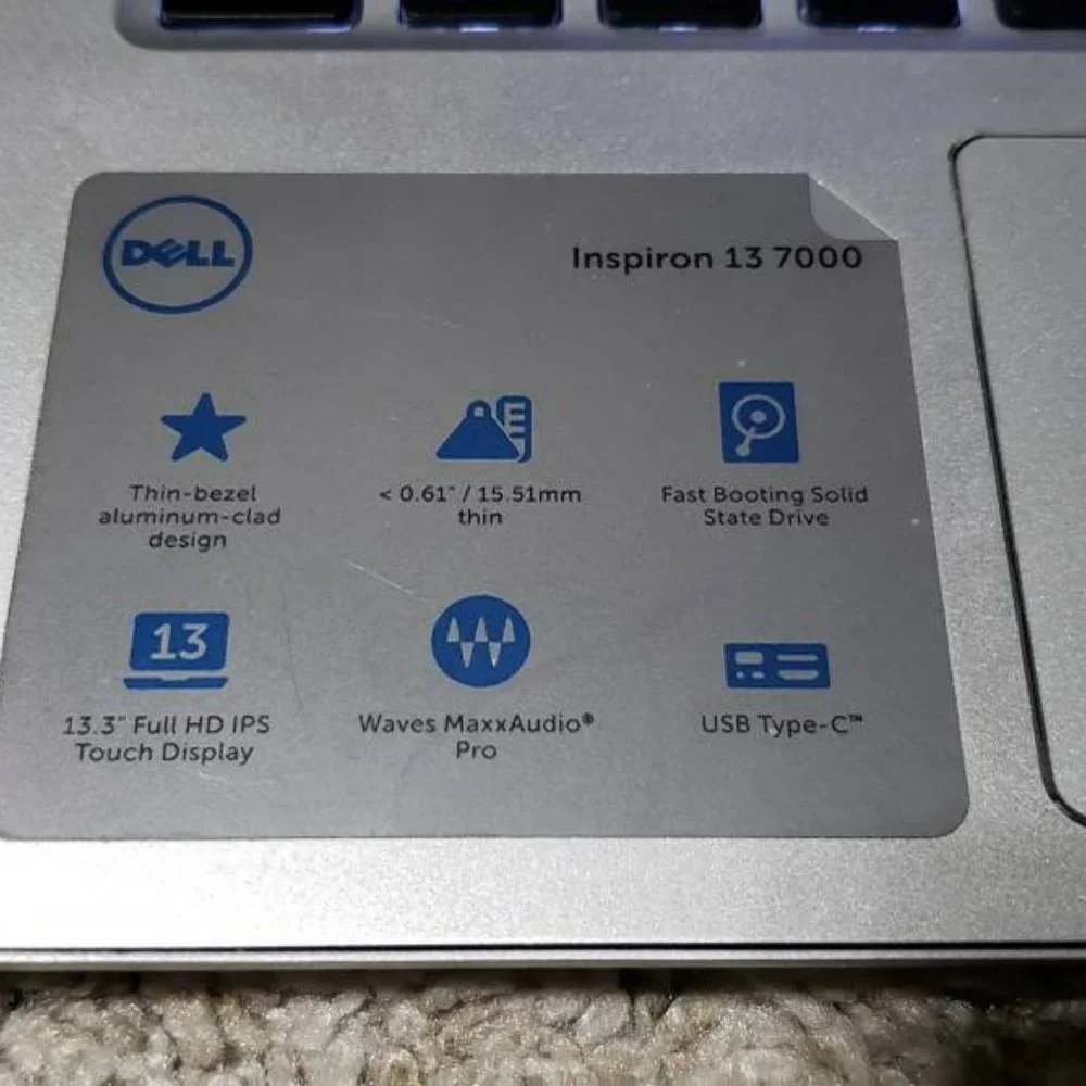 Dell Inspiron 7370 FHD TOUCH Laptop - i5-8250U CPU✔8GB RAM✔1TB SSD✔WIN 11